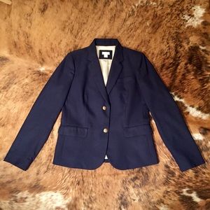 J. Crew Navy Schoolboy Blazer